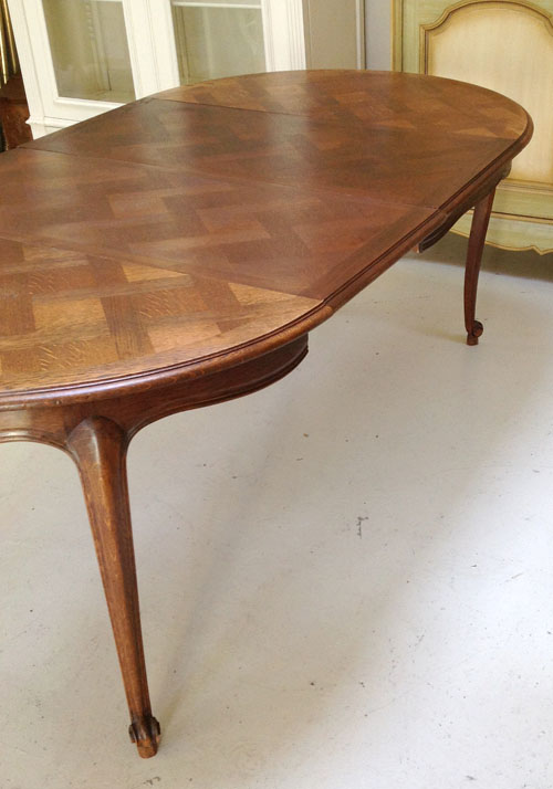 ID3434 Vintage French dining table oak Provencal Style